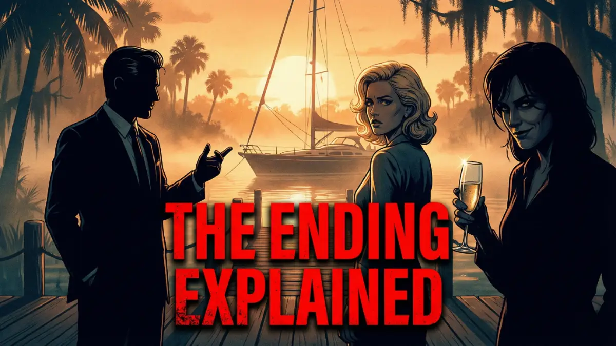 Wild Things ending explained showing Neve Campbell, Denise Richards, and Matt Dillon characters with twist analysis.